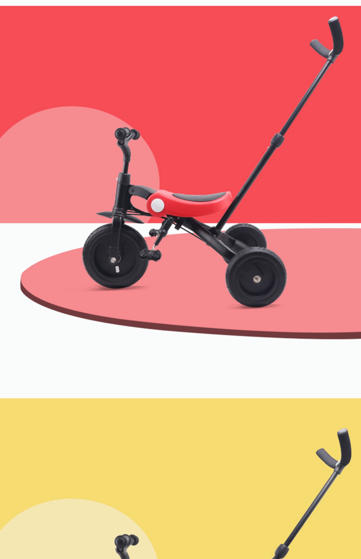 xe thăng bằng giá Xe đạp gấp ba bánh cho trẻ em Natto Đi xe ba bánh trẻ em 2-3-6 tuổi - Smart Scooter xe thăng bằng trẻ em