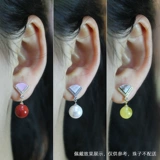 Серьги, аксессуары из жемчуга из воскового агата, S925, серебро 925 пробы