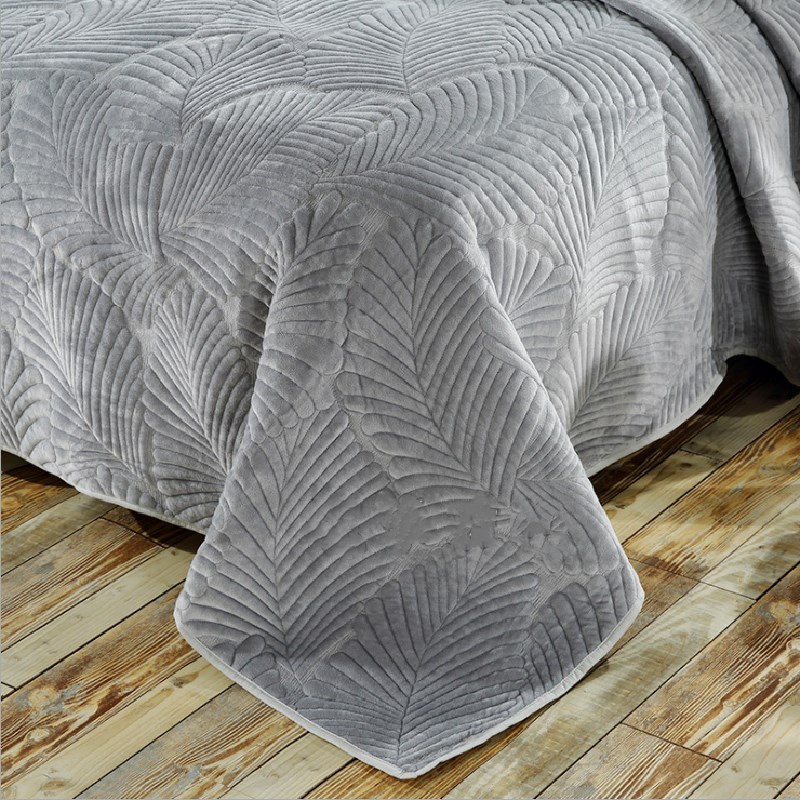 Xuất khẩu châu Âu AB phiên bản da lộn thêu quilting là ba bộ chăn ga gối đệm nước giường bông đơn giản đệm giường drap giường