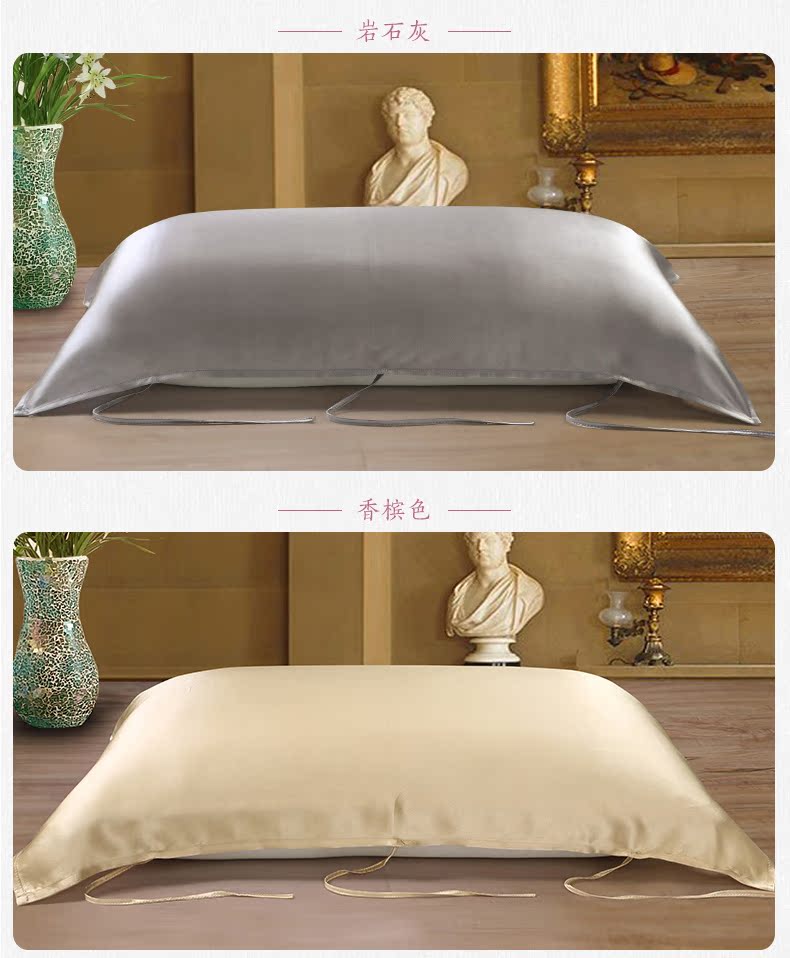 Jia Si Li [mua một tặng một] khăn lụa 100 khăn lụa tơ tằm khăn gối đặt khăn lụa dày khăn bông gối