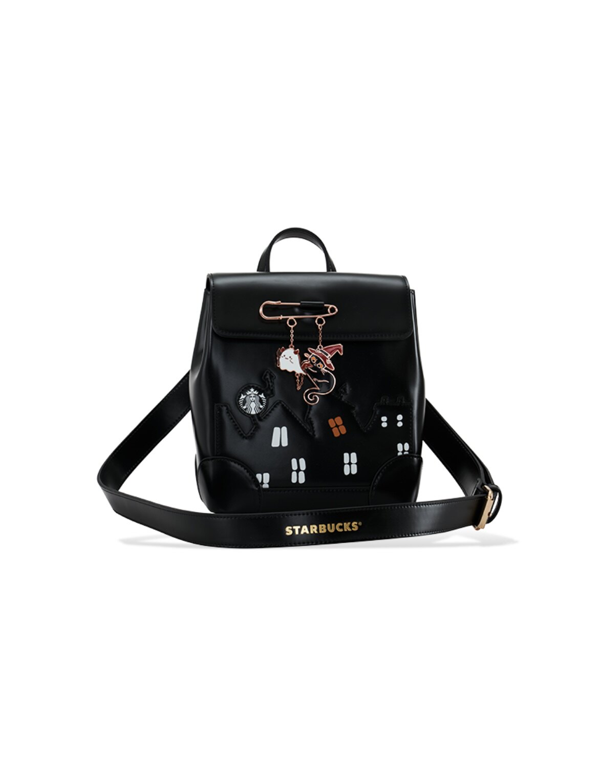 товар из китая 星巴克2021万圣节新品小恶魔黑猫蘑菇南瓜小碗热变马克杯保温杯子 Starbucks