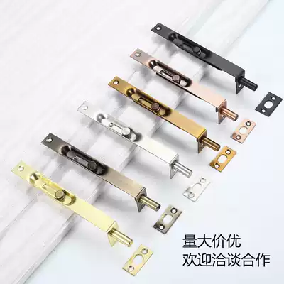 Stainless steel concealed pin 45681012 inch double door anti-theft fire door project up and down lock bolt world dust tube