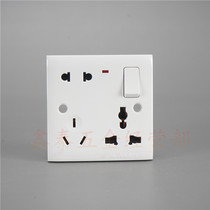 Manco 86 type 8-hole socket concealed with porous socket wall 23 three-belt switching power socket panel Home
