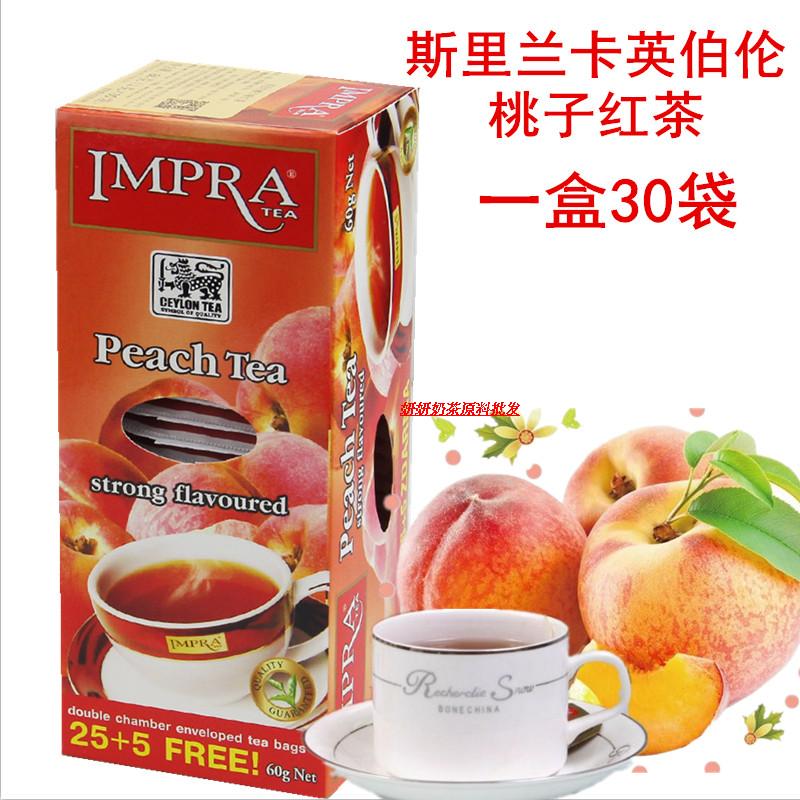 impra Inberlain Sri Lanka black tea Peach Taste Black Tea 30 Bag bag tea Milk Tea Drink with Buy 2 Gig 1