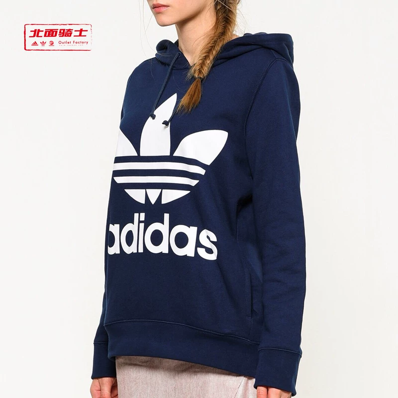 Áo thun thể thao thoải mái Adidas / Shamrock Women Logo lớn Áo len thể thao CE2410 - Thể thao lông cừu / jumper