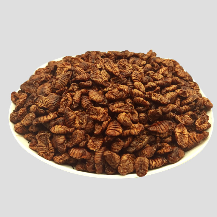 First-Grade Dried Silkworm Pupae, a Specialty of Shiquan, Shaanxi Province, 2025 Dried Silkworm Pupae, Pure Dried Mulberry Silkworm Pupae, Original Flavor Dried Silkworm Pupae