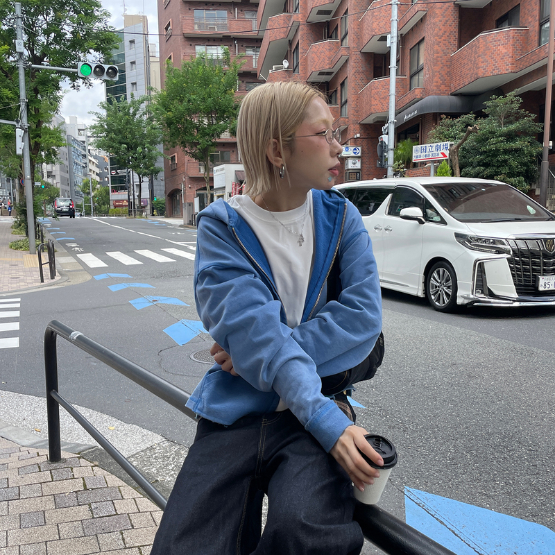 Mmbbt Original Heavyweight Washed Vintage Zipper Hoodie for Women, New Spring and Autumn Loose Fit Versatile Casual Jacket