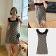 Double plaid dress fashionable sleeveless skirt