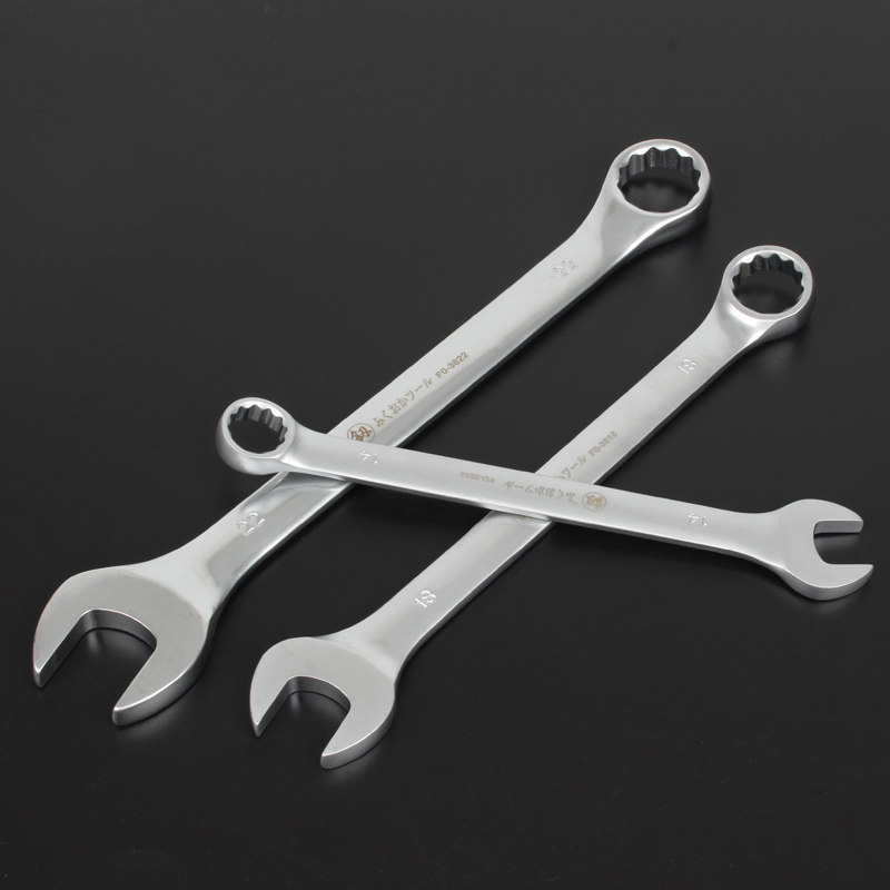 Japan Fukuoka Lengthened Dual-use Wrench 13 14 Plum wrench opening plate Hand steam repairing tool set 10mm.