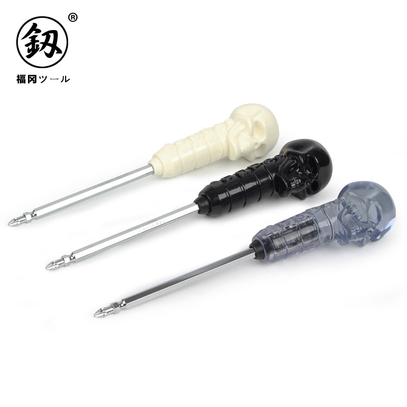 Japan Fukuoka screwdriver one-word cross household screwdriver tool super hard magnetic super hard dual-purpose screwdriver