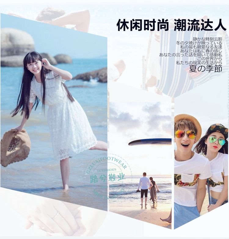 Đôi dép lê mùa hè dép chống trượt dép nam và nữ đơn giản nhúm dép mùa hè bãi biển cát xu hướng dép - Dép dép nam cao cấp