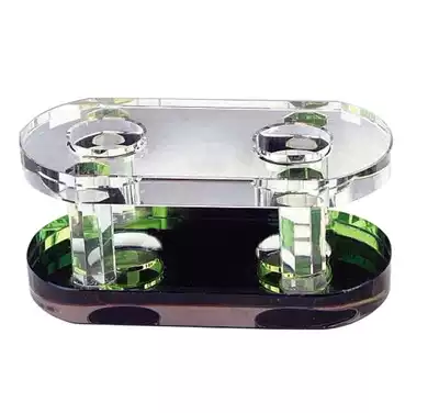 High-grade multifunctional crystal microphone stand wheat seat microphone stand transparent KTV hotel supplies free logo