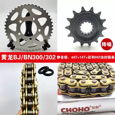 Huanglong BJ300GS 302s BN302 chain sprocket large gear plate set and oil seal chain