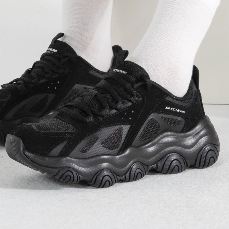 Authentic Skechers New Model Bobo Bear Women's Sneakers Thick-Soled Retro Dad Shoes 896141