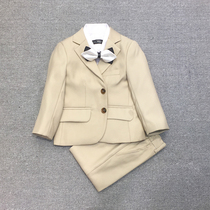 Boy gown suit Spring and autumn children Little Western suit Inns handsome flower boys gown dress male piano to serve CUHK