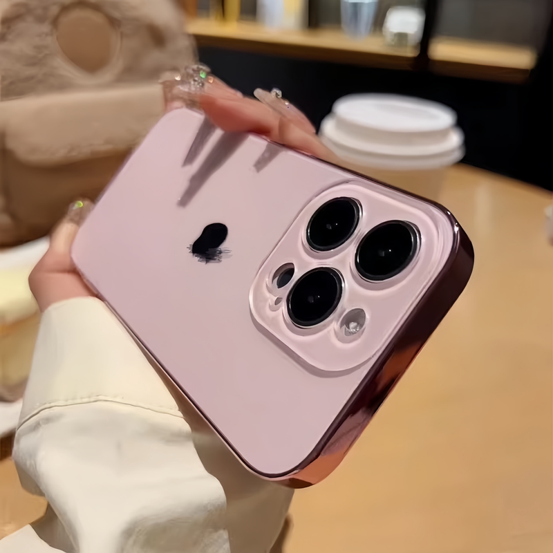 ins Nanometer High-End Iphone17Promax Case Suitable for Apple 18Pro Matte Phone Case 16Pm Anti-Drop New Model for Men and Women 15 Anti-Fingerprint 14Max Full Lens Protection 13 High-End Feel 12/11