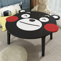 On the bed with a simple lazy college student laptop desk Cartoon desk foldable writing small table to make a table