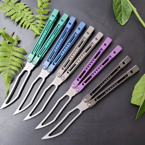 ONE KINGS BALISONG FLOWER STYLE PRACTICE BUTTERFLY KNIFE UNFIRED Toy REP Hands Extreme Decompression Toy