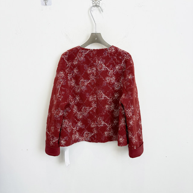 [Same Style as in the Mall] 61C17122 New Women's 2026 Spring Fashion Stylish Versatile Casual Round-Neck Jacket Trend