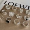 Earrings for women, women's high-end niche index finger rings (more pieces for more discounts) 925 sterling silver irregular geometric ring