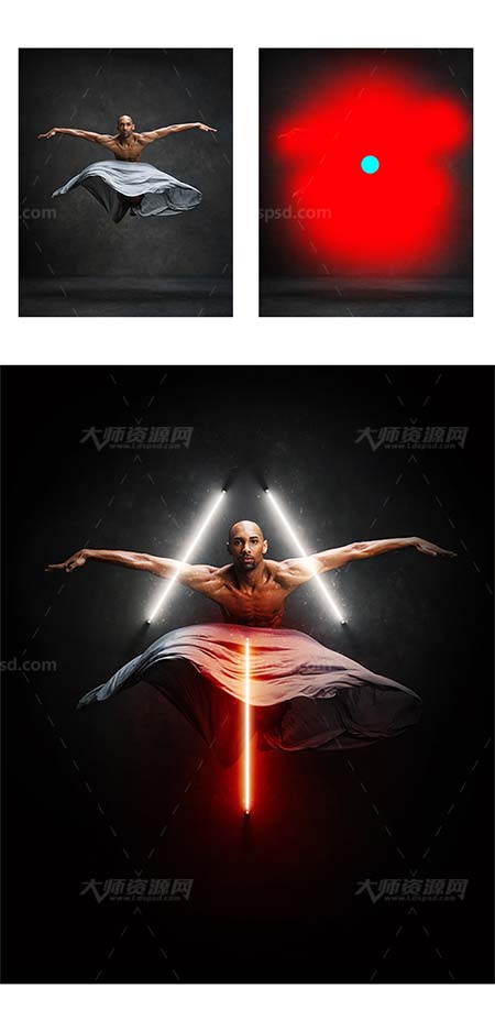 极品PS动作－霓虹灯光(GIF动画/含高清视频教程)：Gif Animated Neon Light Photoshop Action