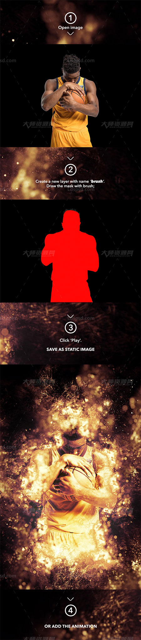 极品PS动作－污斑散离(含高清视频教程)：Gif Animated Allure Photoshop Action