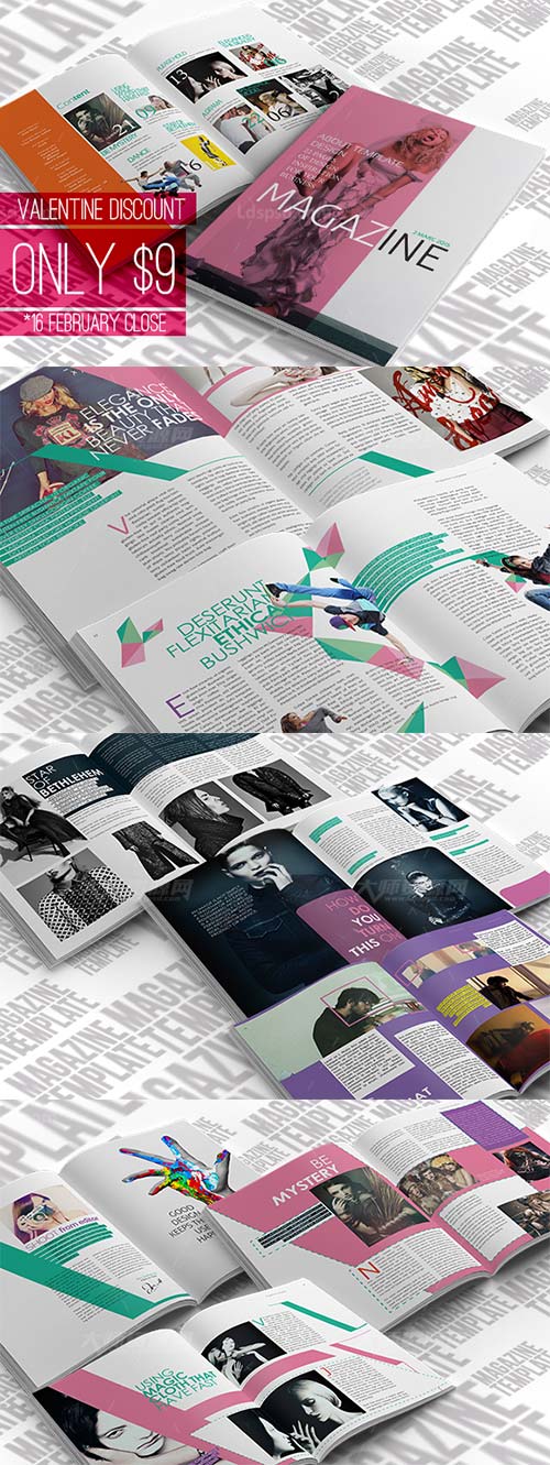 Magazine InDesign Template,indesign模板－商业杂志(通用型)