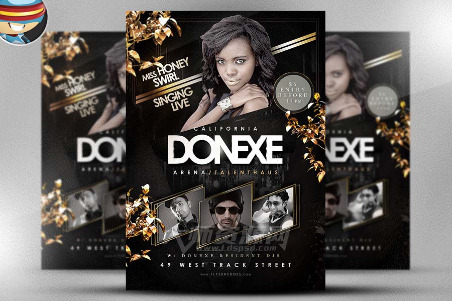 音乐盛典传单模板：Donexe Flyer Template