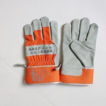 12 pairs of special leather gloves for shelf workers thickened wear-resistant comfortable anti-scalding anti-oil cowhide anti-cutting protection