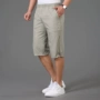Mùa hè quần âu nam thường niên trung niên cotton lỏng quần nhiều túi cắt quần cỡ lớn đàn hồi eo quần giản dị quần short nam