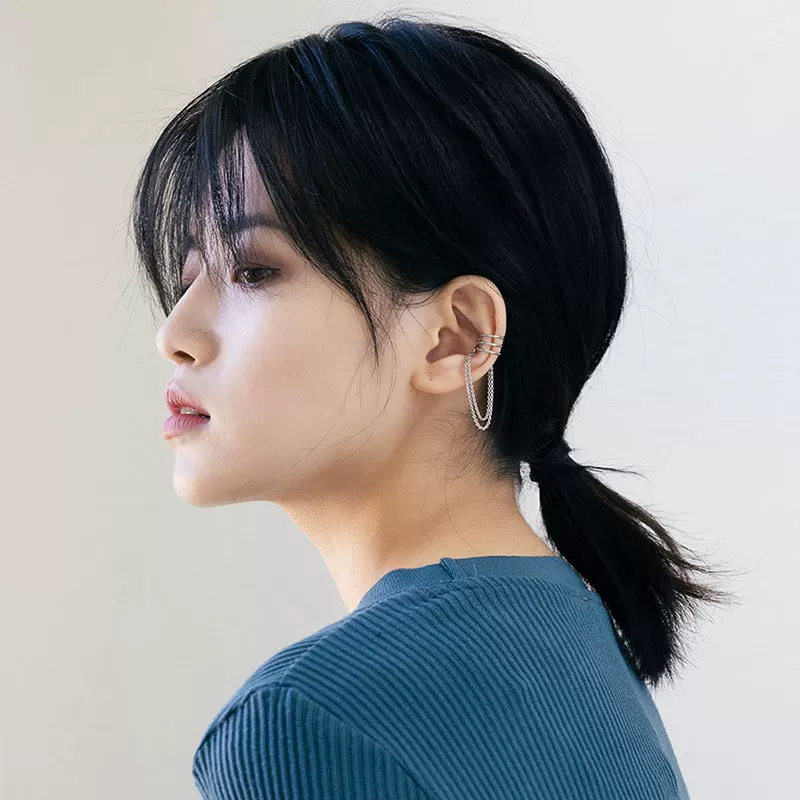 Группа ENHYPEN, одно и то же earrings, цепочка третьей линии, простой холодный воздух, серьги-клипсы и украшения уха
