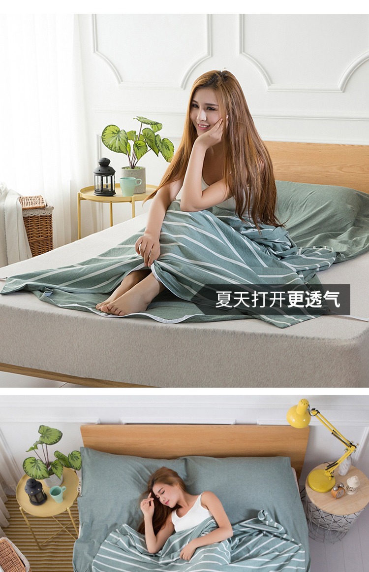 Du lịch bẩn túi ngủ du lịch di động siêu nhẹ đôi đơn khách sạn du lịch khách sạn chống bẩn tấm bông rửa túi ngủ văn phòng travelgear