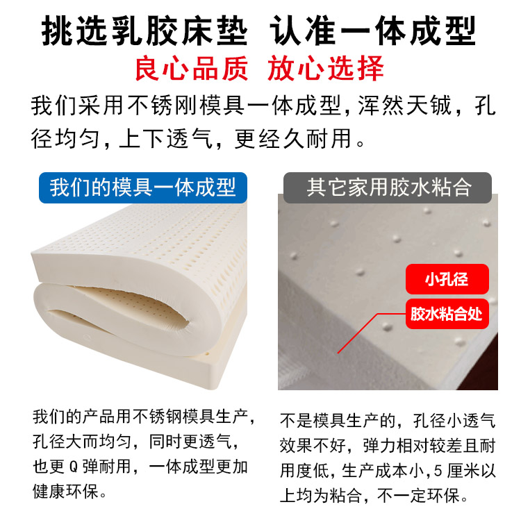 Thái Lan nhập khẩu cao su thiên nhiên mét nệm cao su 1.5m1.8 Simmons 10cm5cm cao su mat tatami - Nệm nệm cao su
