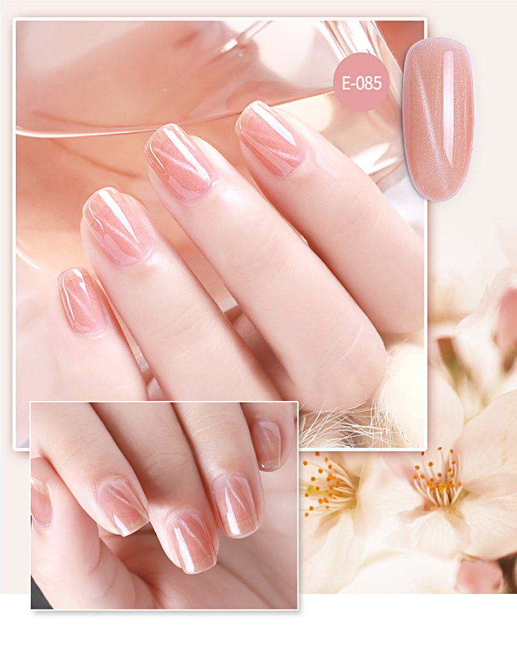 Làm móng tay 2019 Mới khỏa thân Sakura khỏa thân bột mèo mắt mèo keo có thể tháo rời Barbie Nail Ba Lan Gum Goya Cat Eye Gel - Sơn móng tay / Móng tay và móng chân sơn móng tay màu trắng