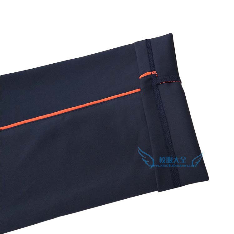 Tùy chỉnh mùa hè siêu mỏng mẫu mới màu đen sâu Tây Tạng đồng phục học sinh màu xanh lá cây bên cam mỏng thẳng sinh viên giải trí thoáng khí shop quần áo trẻ em