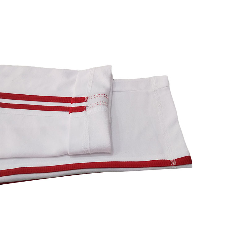 Tùy chỉnh mùa xuân và mùa thu cotton trắng mồ hôi nội tuyến hai thanh đồng phục học sinh quần dài trung tính thẳng quần áo trẻ em xuất khẩu