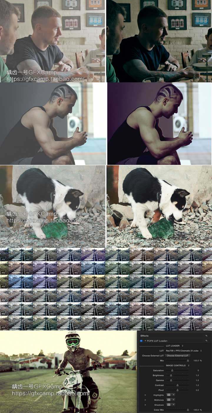 FCPX插件:60组电影质感视频调色预设 LUTS CINEMATIC + 使用教程