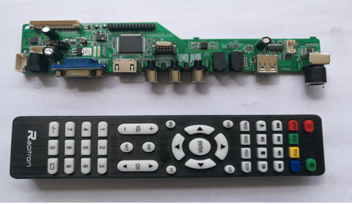 RR8503-03C universal LCD TV motherboard comes with a variety of software without U disk upgrade
