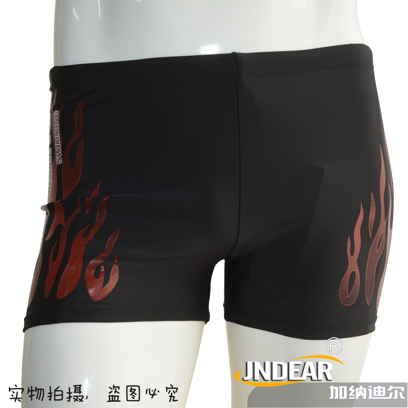 JNDEAR swimming trunks men's boys students conservative four corners flat angle students outdoor island resort spa swimming trunks