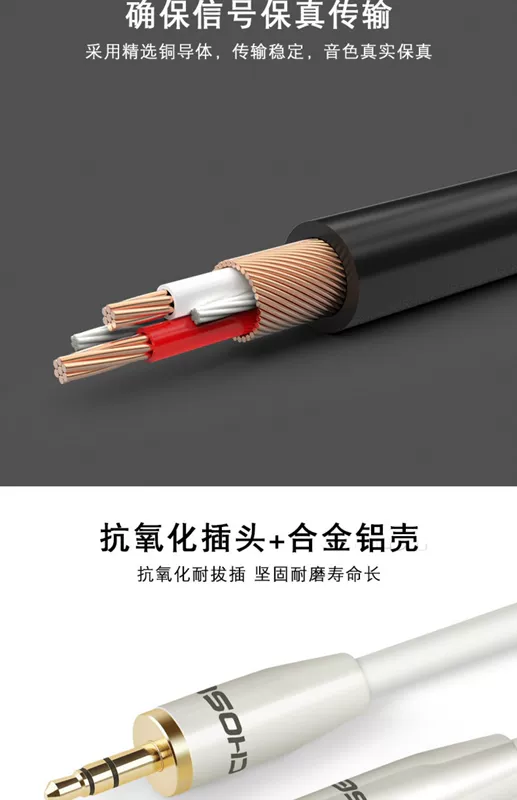 Cáp tai nghe Akihabara kéo dài cáp âm thanh 3,5mm nam sang nữ bộ chuyển đổi điện thoại di động máy tính TV kết nối loa cắm cáp âm thanh 1 m 2 m 3 m 5 m 10 m 20 m - TV