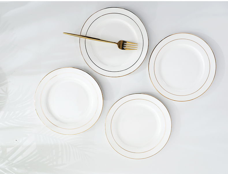 Jingdezhen ceramic plate disc home snack plate vomit ipads plate up phnom penh steak west pot plate of flat plate