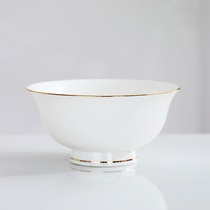 Jingdezhen Bowl home eating bowl gold edge porcelain noodle bowl goblet soup bowl rice bowl home ceramic bowl anti-scalding