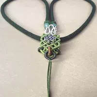 Темно-зеленая армейская веревка для ожерелья