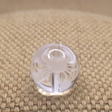 Натуральная вода, кварц, браслет из кварца, резное украшение-шарик для влюбленных, бусины ручной работы