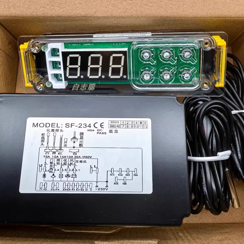 Shangfang Sf-234 Digital Display Replaces Sf-238D Adjustable Temperature Refrigerator Controller Temperature Control Instrument Intelligent