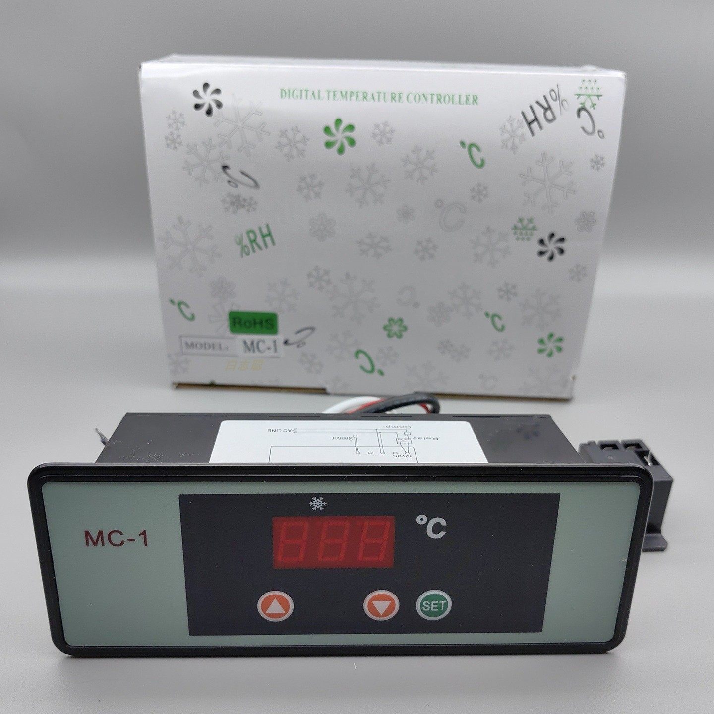 尚方 MC-1冷冻 冷藏 温控器 冰箱 冰柜 雪柜30A 温控厨房冷柜劲力