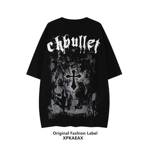 Оригинальная брендовая футболка в стиле хип-хоп, европейский стиль, короткий рукав, в американском стиле