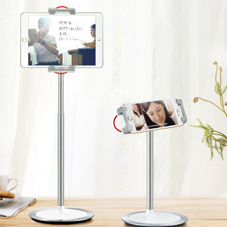 Mobile phone tablet rack is suitable for Apple IPAD Huawei desktop recording online live lifting headboard pursuit