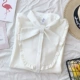 Han Fan đại học gió thắt nơ áo sơ mi nữ dài tay lỏng lẻo sinh viên bằng gỗ cổ áo sơ mi sơ mi nữ họa tiết dài tay
