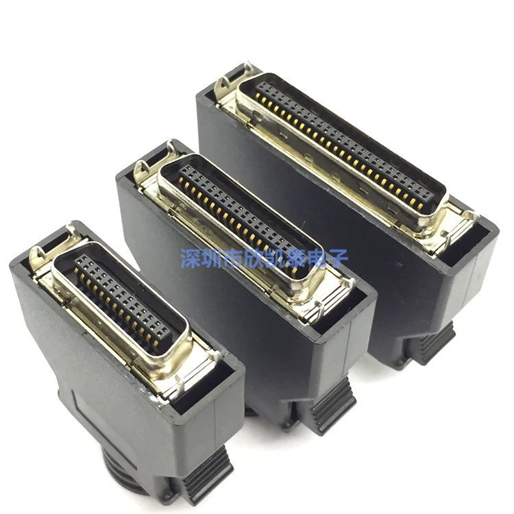 Đầu nối SCSI ổ cắm servo ổ cắm nam dây hàn vỏ màu đen/vỏ màu trắng gắn vào loại khe CN